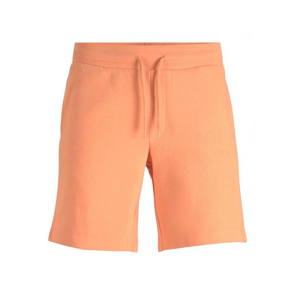 NEW JACK & JONES men's nafa basic sweat shorts in pumpkin